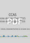 Cpte administratif-bilan d’activité 2015 CCAS